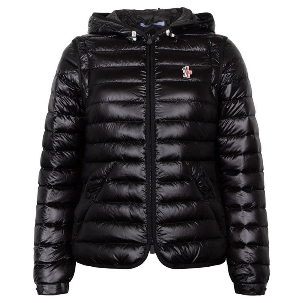 Moncler Womens Grenoble Karura 2-In-1 Hooded Short Down Jacket